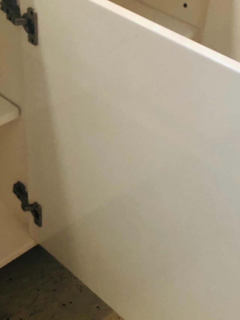 Mid-Century Modernist Long Black and White Lacquered Credenza Sideboard Cabinet - 8