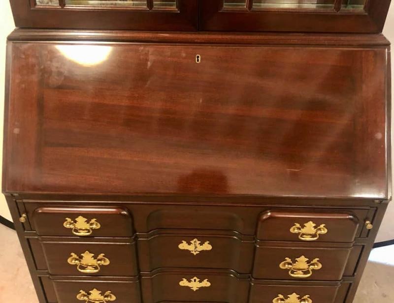 Pennsylvania House Secretary Desk / Bookcase in the Chippendale Style - 7