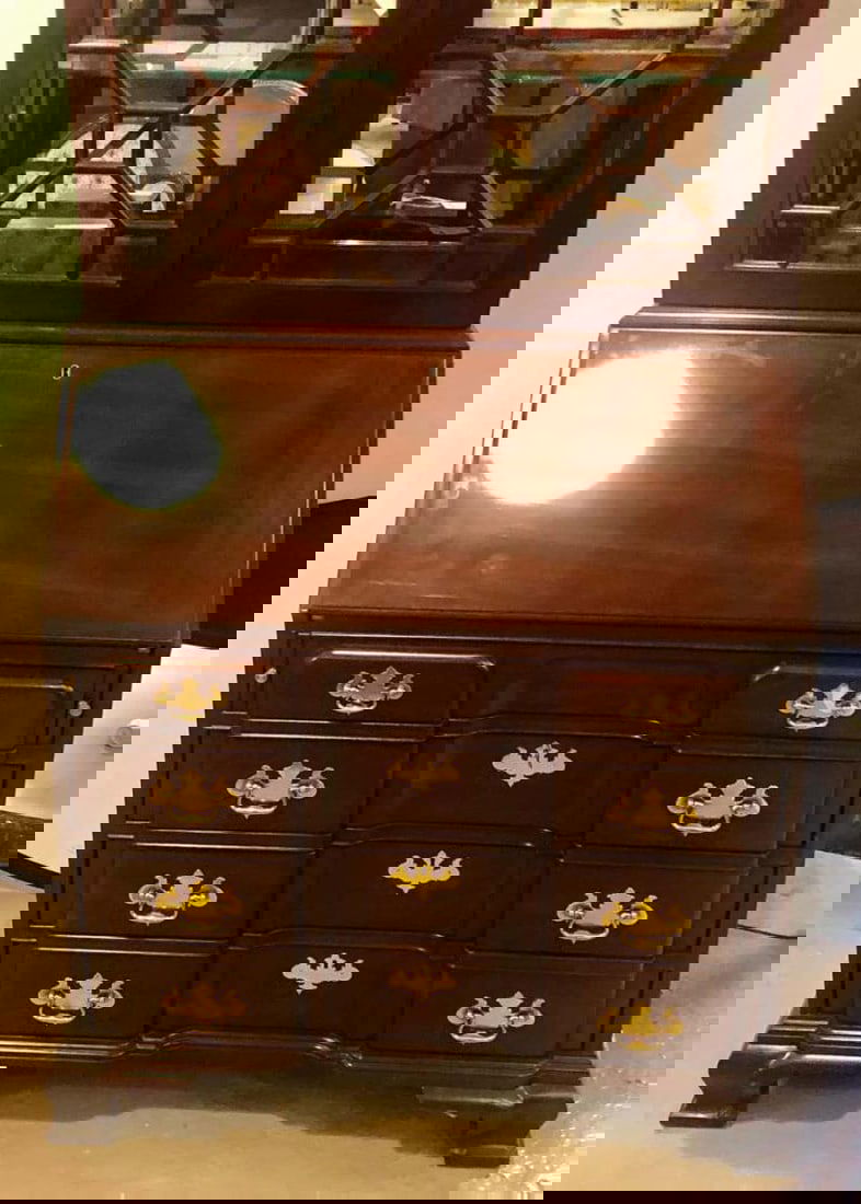 Pennsylvania House Secretary Desk / Bookcase in the Chippendale Style - 8