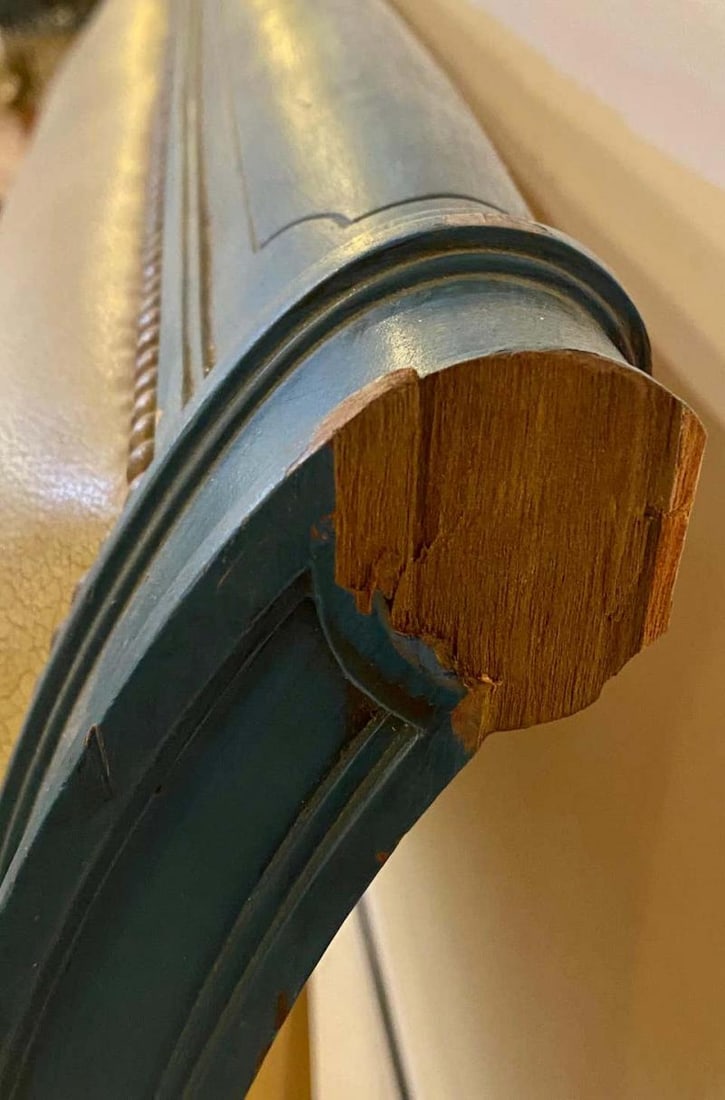 Pair of Paint and Parcel Gilt Twin Bed Frames by Maison Jansen - 7