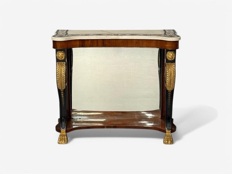Pietto Bossi attr, Scagliola Marble, Giltwood, Mirrored Consoles, Italy, 18th c - 6