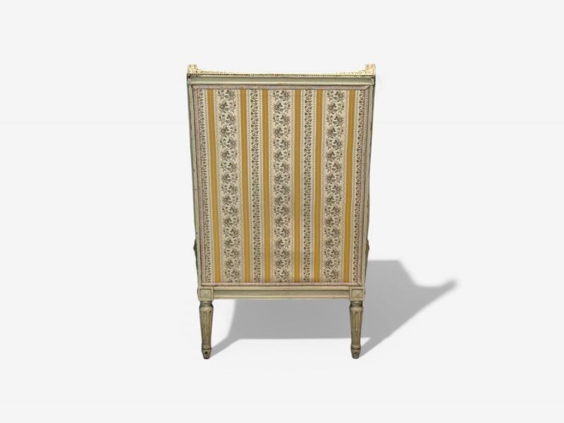 Maison Jansen attr, Louis XVI Style, Painted Wood, Lounge Chairs, France, 1920s - 11