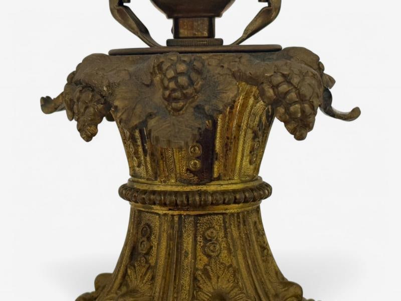French Design, Gilt Bronze, Porcelain, Ornate Table Lamp, France, 19th C. - 5