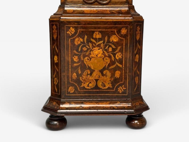 JP Kroese, Dutch Baroque, Marquetry, Moon Face Dial, Grandfather Clock, 18th C - 11