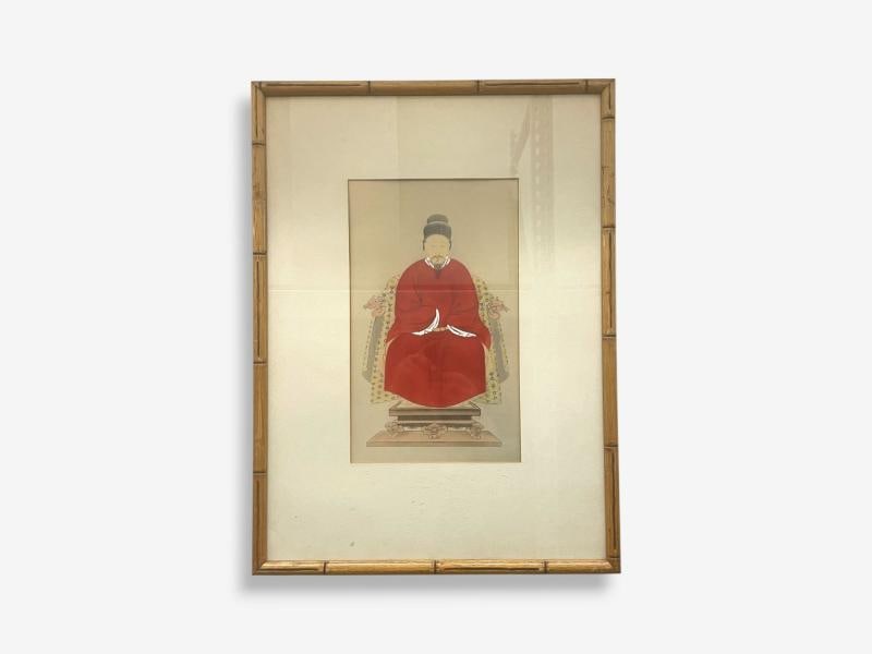 Chinese Export, Ink & Graphite, Vintage Chinese Wall Decorations, Bamboo, 1930s - 5