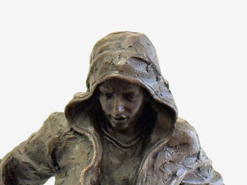 Mid-Century Modern, Bronze, Table-Top Sculpture, Break-dancer Statue, USA, 1980s - 6