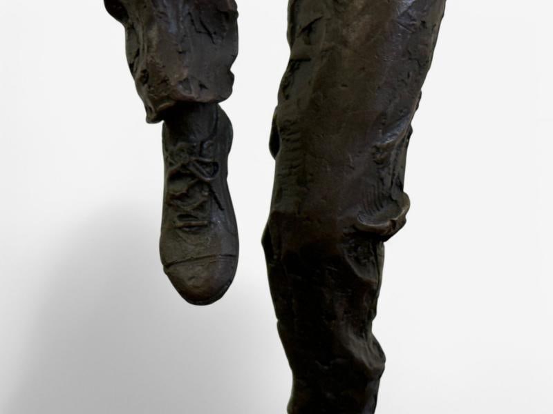 Mid-Century Modern, Bronze, Table-Top Sculpture, Break-dancer Statue, USA, 1980s - 8