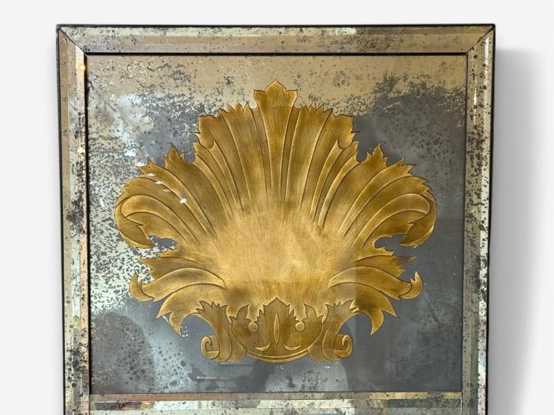 Art Deco Style, Antique Glass, Distressed Mirror, Room Divider, USA, 20th C. - 7