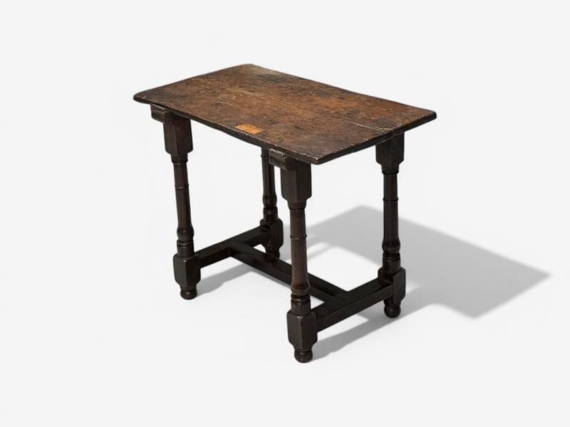 Baroque, Continental, Oak, Rustic Side Table, 17th C. - 2