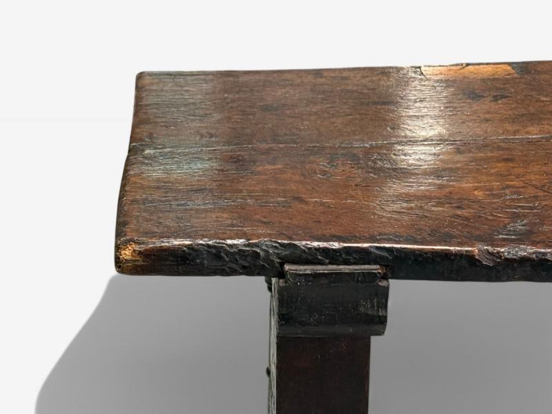 Baroque, Continental, Oak, Rustic Side Table, 17th C. - 5