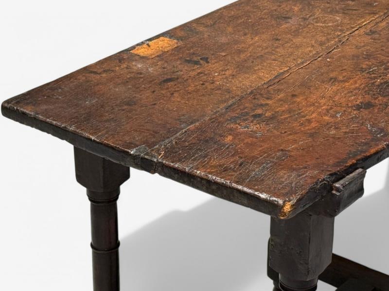 Baroque, Continental, Oak, Rustic Side Table, 17th C. - 9