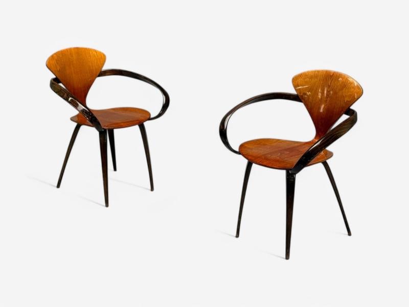Norman Cherner, Plycraft, Mid-Century Modern, Pretzel Dining Chairs, USA, 1960s - 4