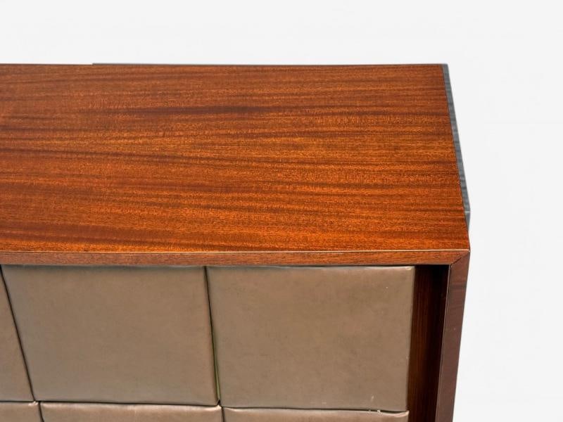 Gilbert Rohde, Mid-Century Modern, Dressers, Leather, Stained Wood, 1940s - 12