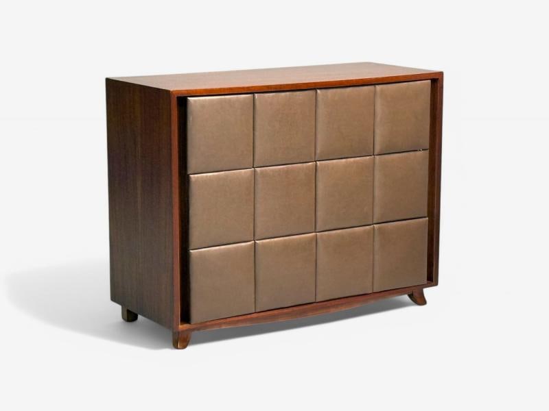 Gilbert Rohde, Mid-Century Modern, Dressers, Leather, Stained Wood, 1940s - 3