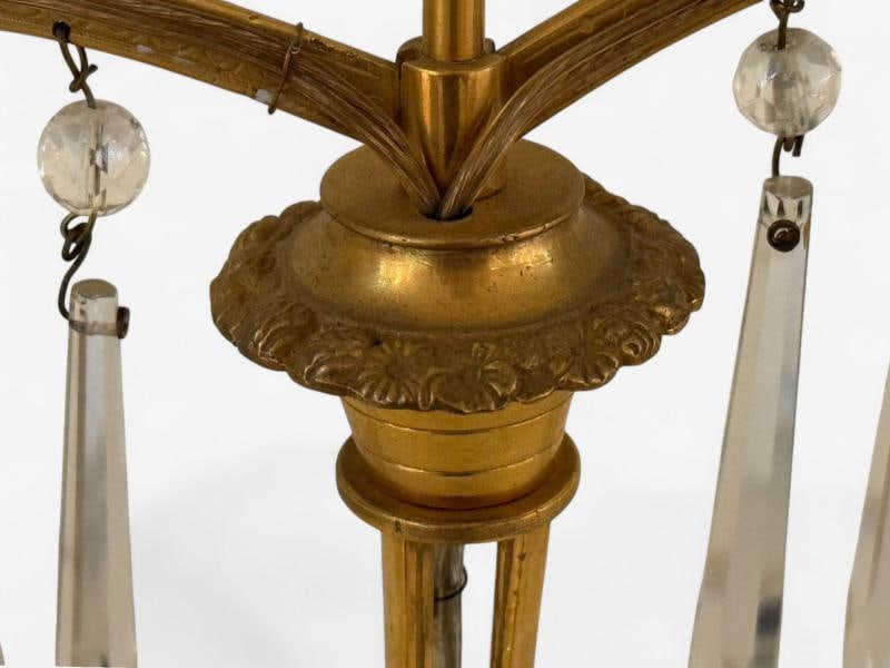 Russian Neoclassical, Table Lamps, Dore Bronze, Crystal, France, 19th C. - 6