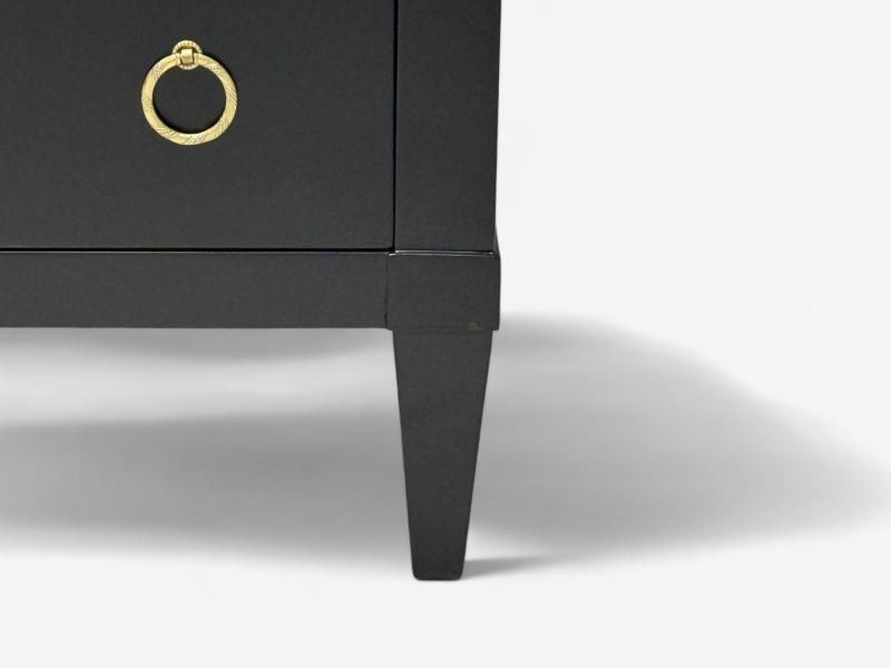 Charak, Hollywood Regency Style, Dresser, Black Painted Wood, Brass, USA, 1962 - 10