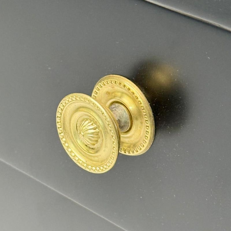 Charak, Hollywood Regency Style, Dresser, Black Painted Wood, Brass, USA, 1962 - 9