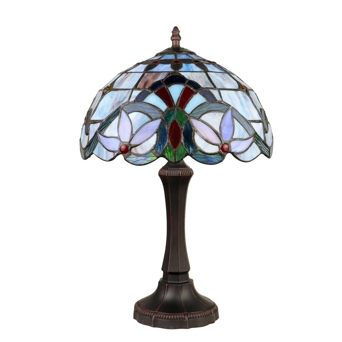 18" 1 light Stained Glass Table Lamp - 2