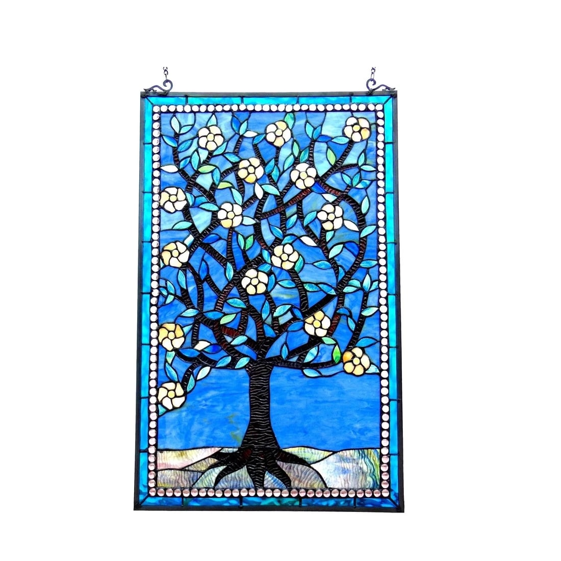 32" Stained Glass Window Hanging Panel Suncatcher - 2
