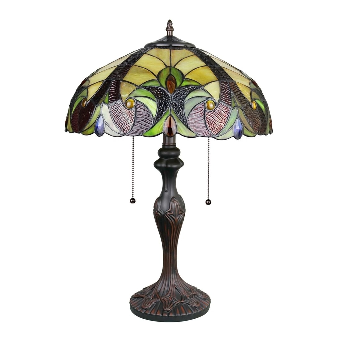 23 1/4" Stained Glass Table Lamp - 2