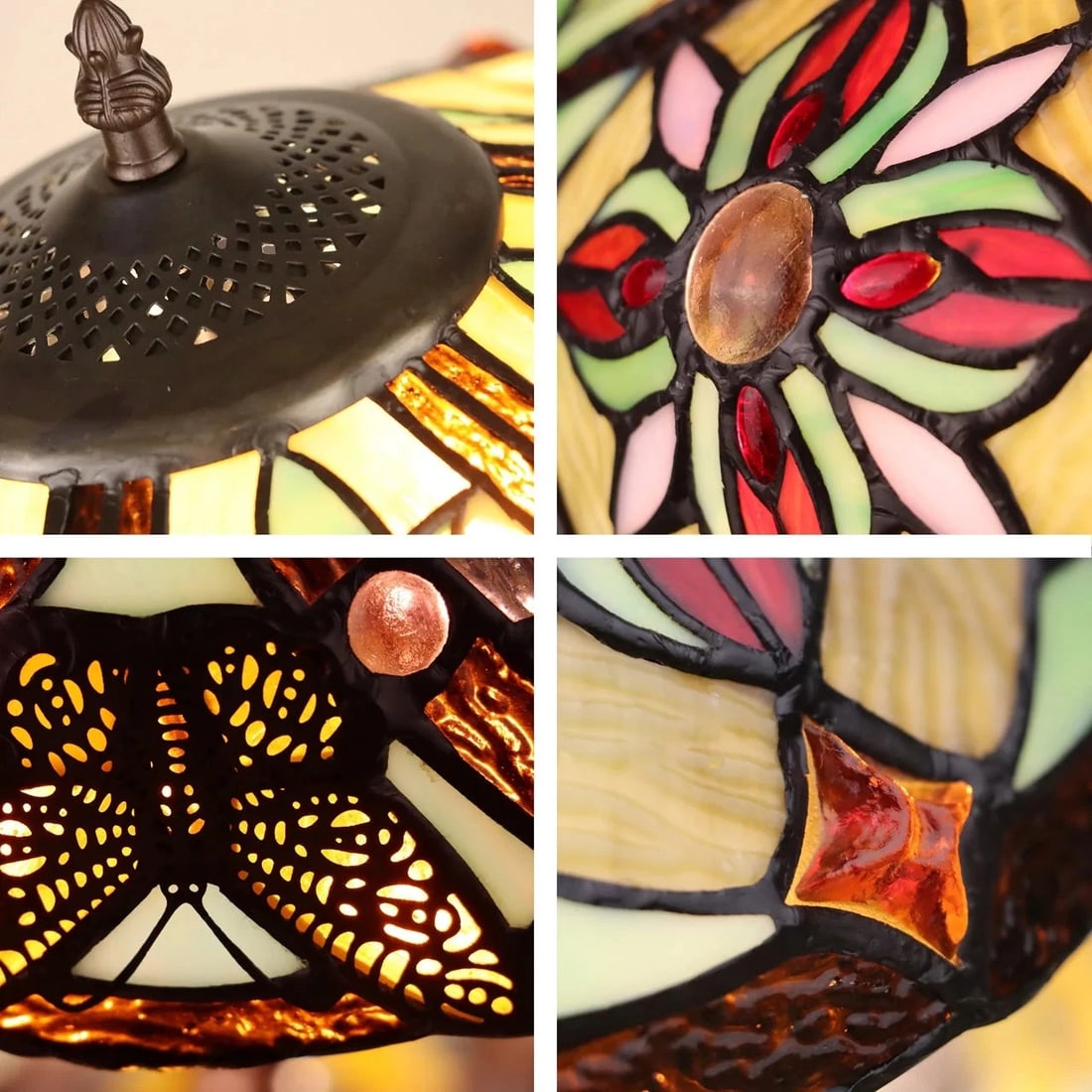 65.5" Stained Glass Floor Lamp - 4