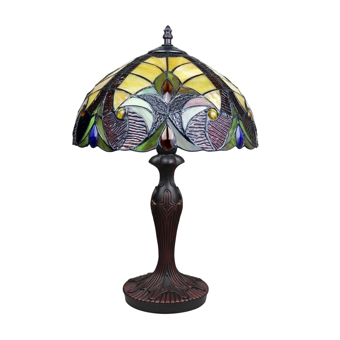 18.3" 1 light Stained Glass Table Lamp - 2