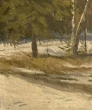 Oil painting Evergreens ?. Kuznetsov - 6