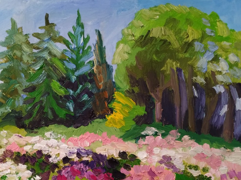 Oil painting Peonies Nina L - 3