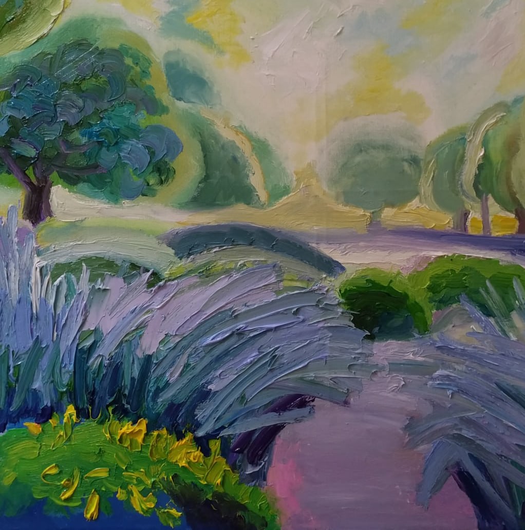 Oil painting Botanical garden Nina L - 4