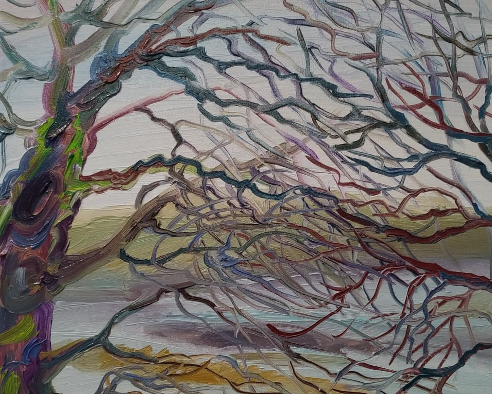 Oil painting Under the trees Nina L - 7