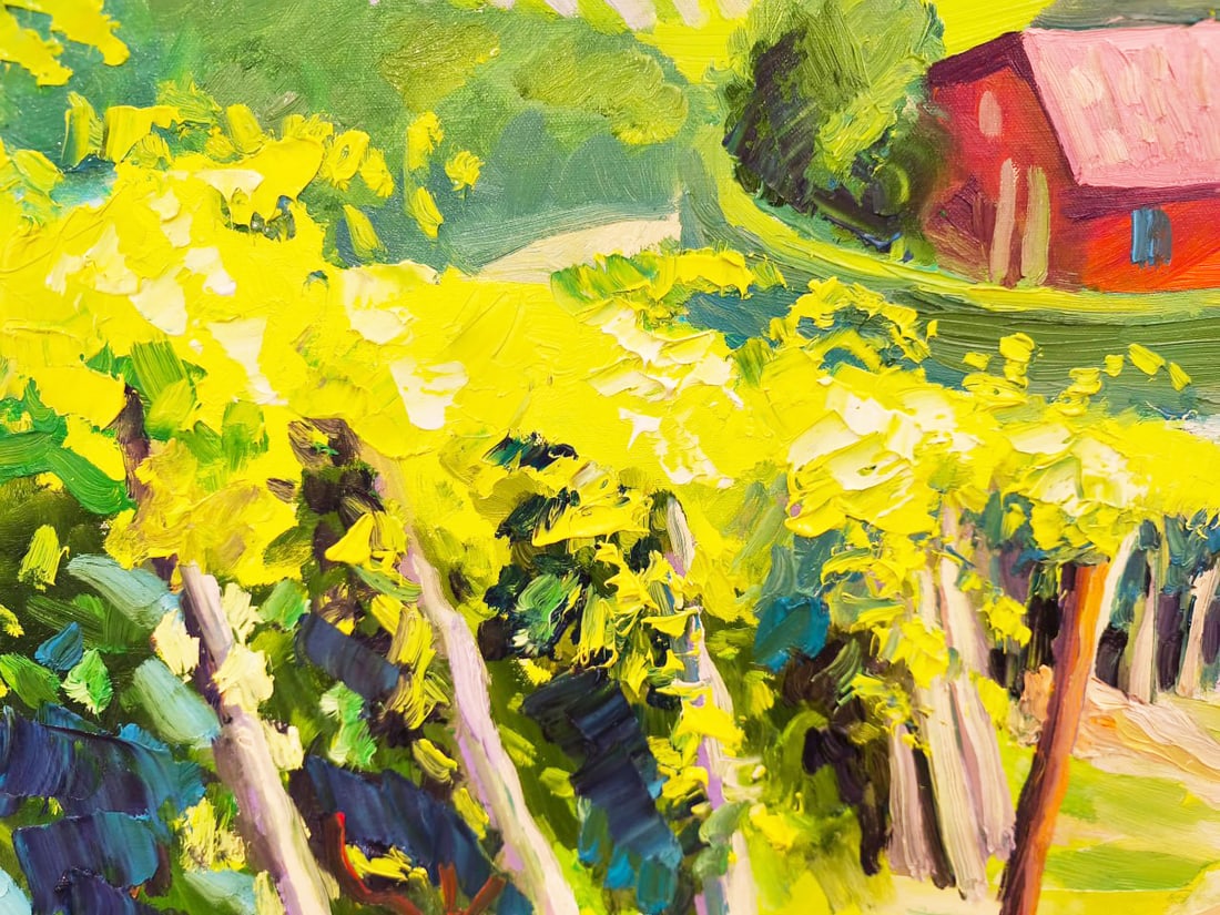 Oil painting Vineyards Nina L - 2