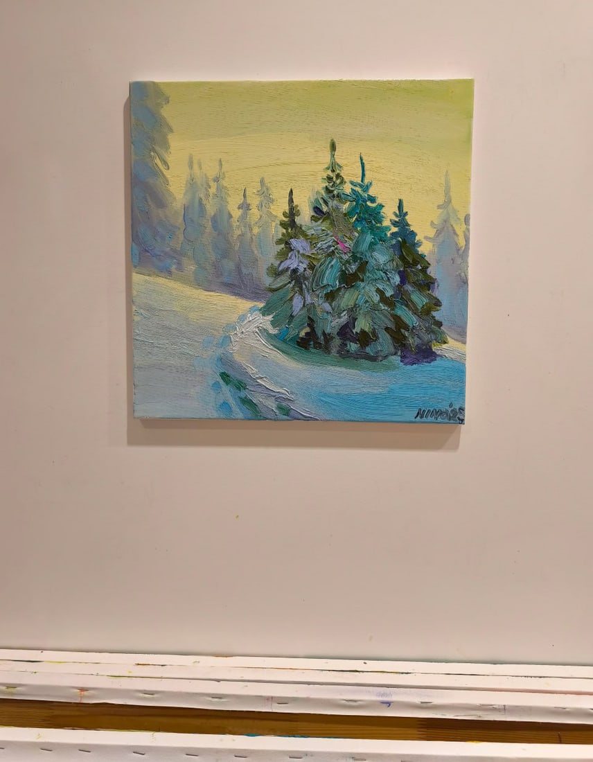 Oil painting In the forest Nina L - 7