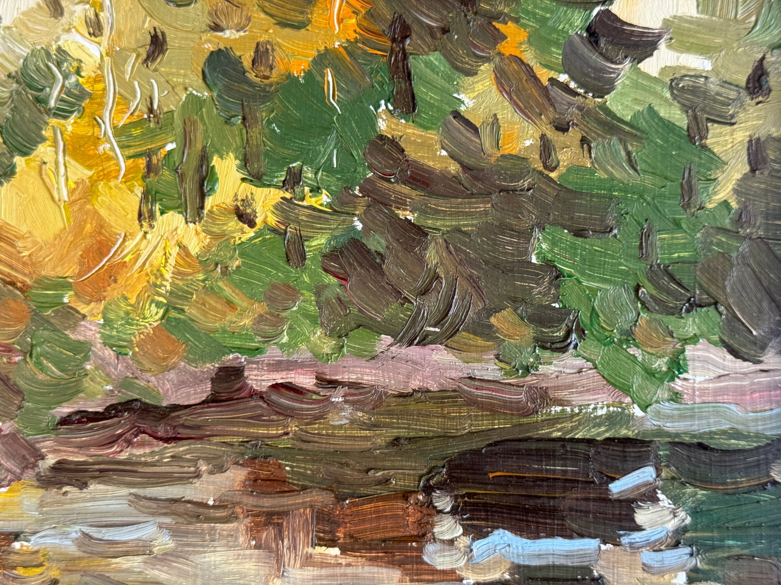 Oil painting with frame Autumn K. Leonid - 4