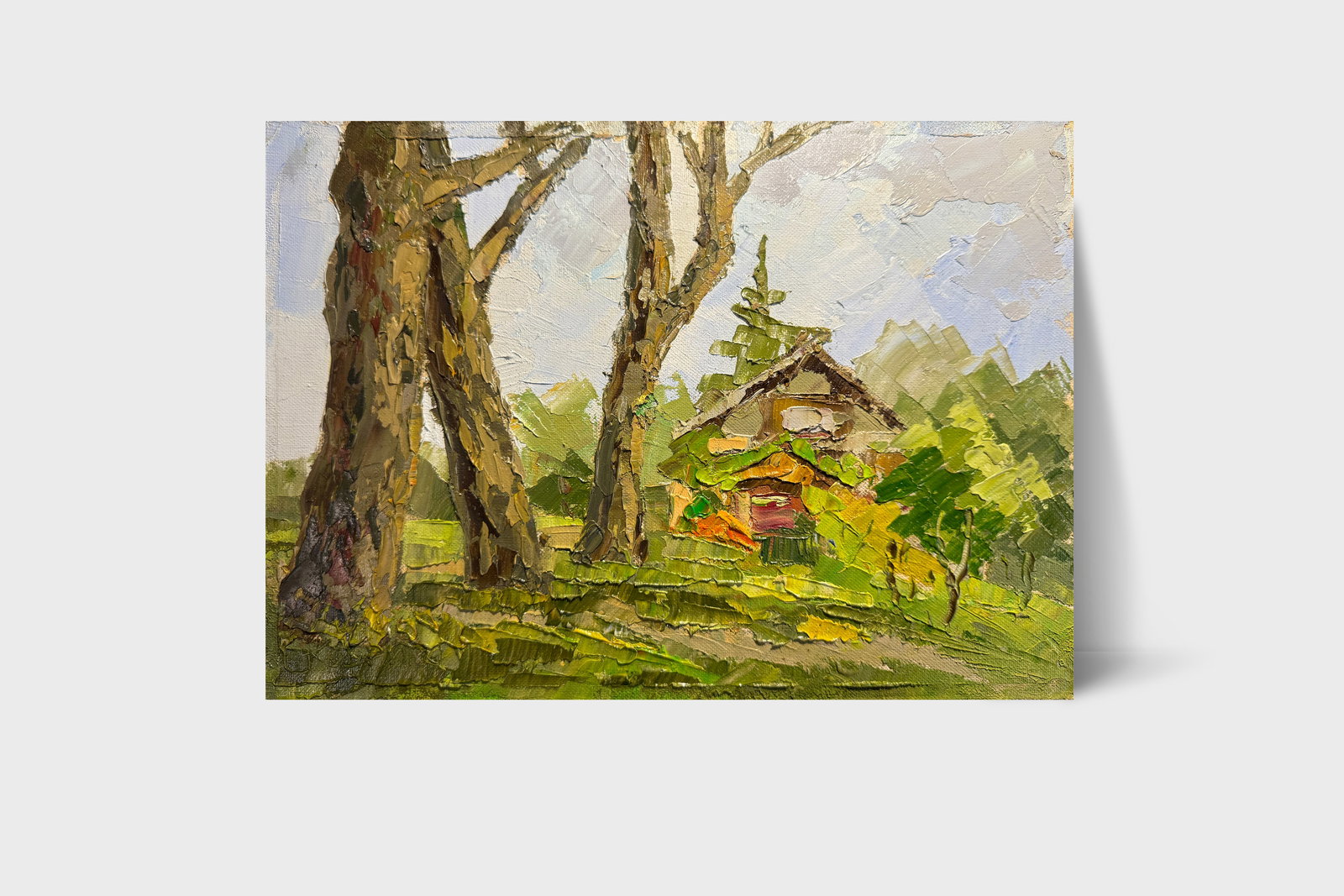 Oil painting suburban house K. Leonid - 7