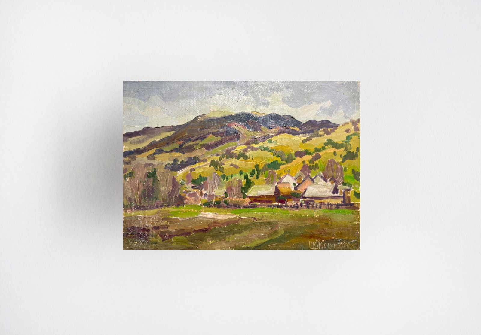 Oil painting Carpathian mountain resort K. Leonid - 7