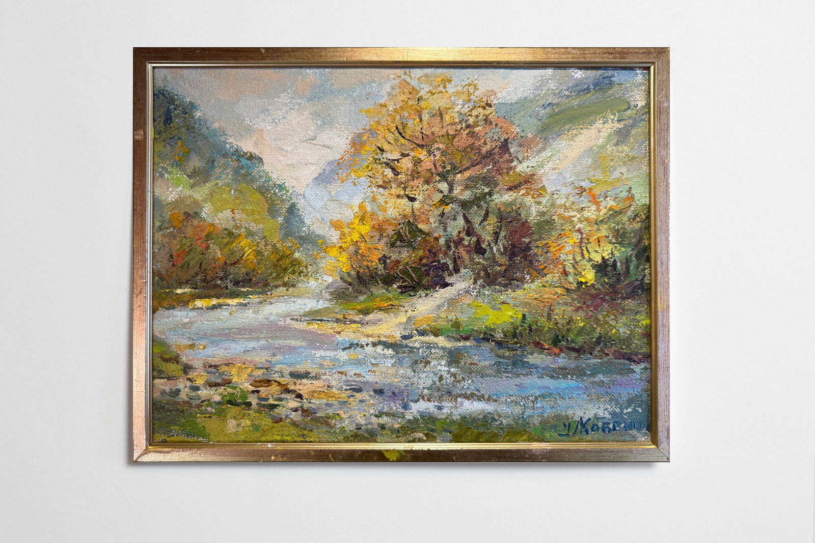 Oil painting with frame Carpathians K. Leonid - 2