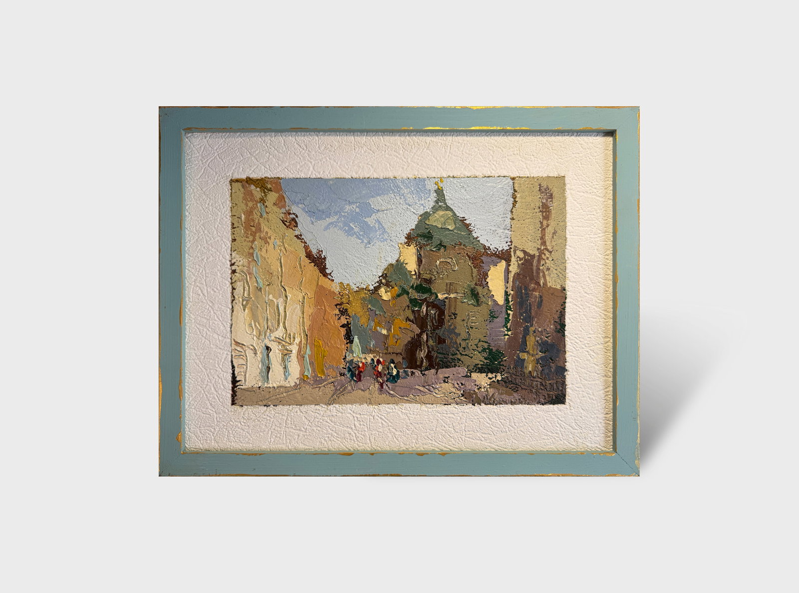 Oil painting with frame Lviv Halytska street K. Leonid - 7