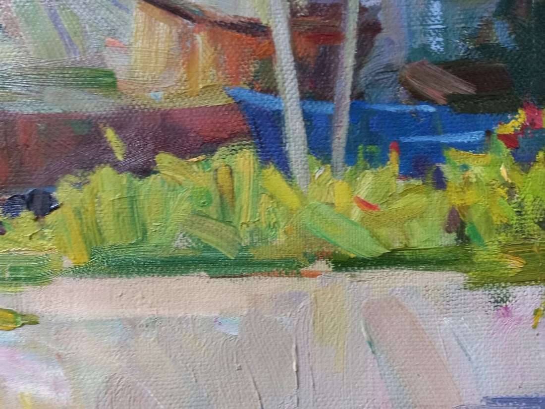 Oil painting Admiral Nakhimov Boulevard Nikolaev Alex Ditriev - 7