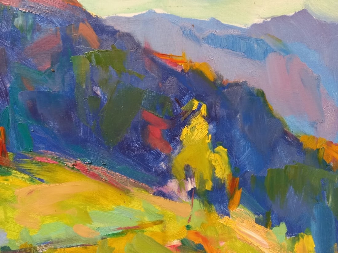 Oil painting Colorful Carpathians Alex Ditriev - 3