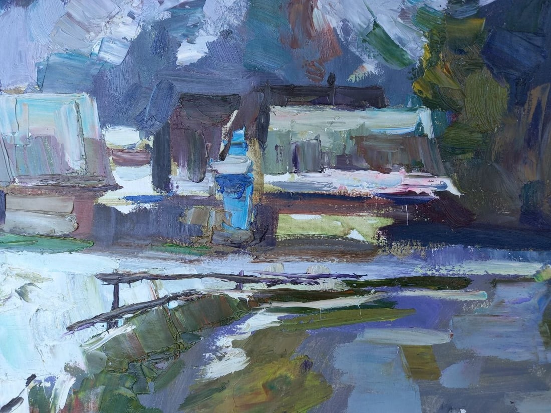 Oil painting Synevyr meadow Alex Ditriev - 7