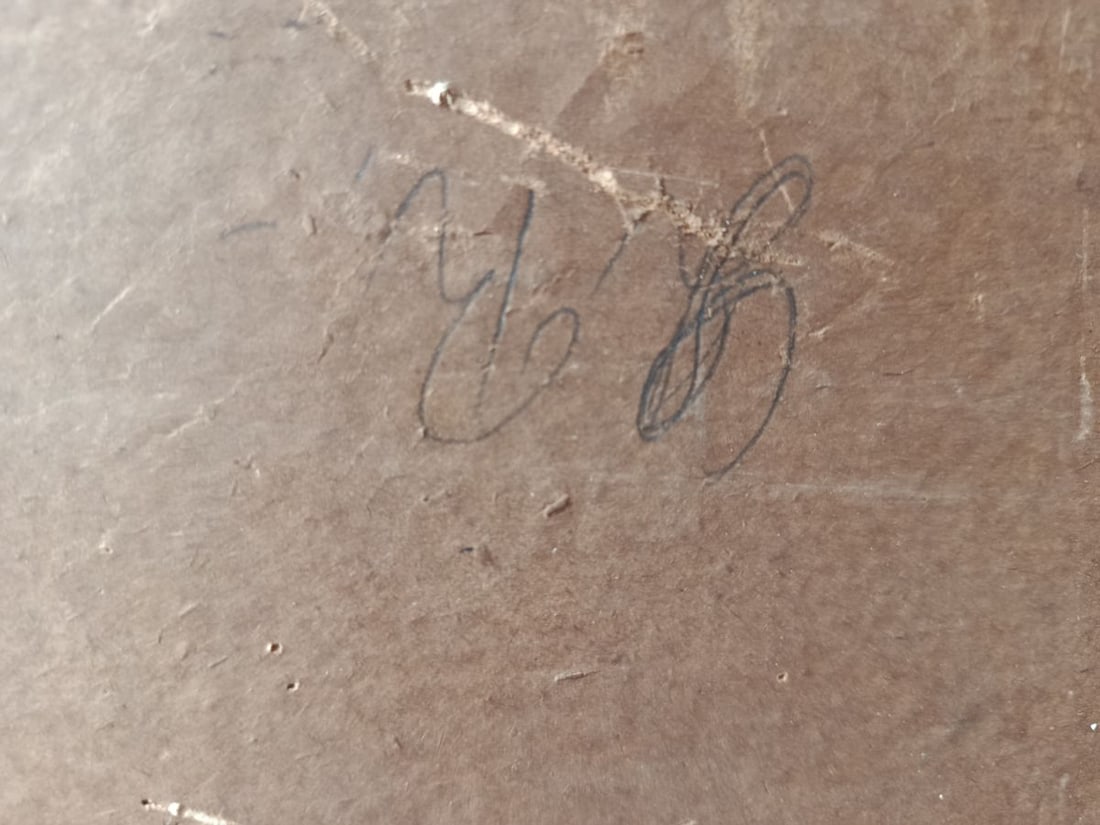 Oil painting Flowering branches in a vase Unknown artist - 10