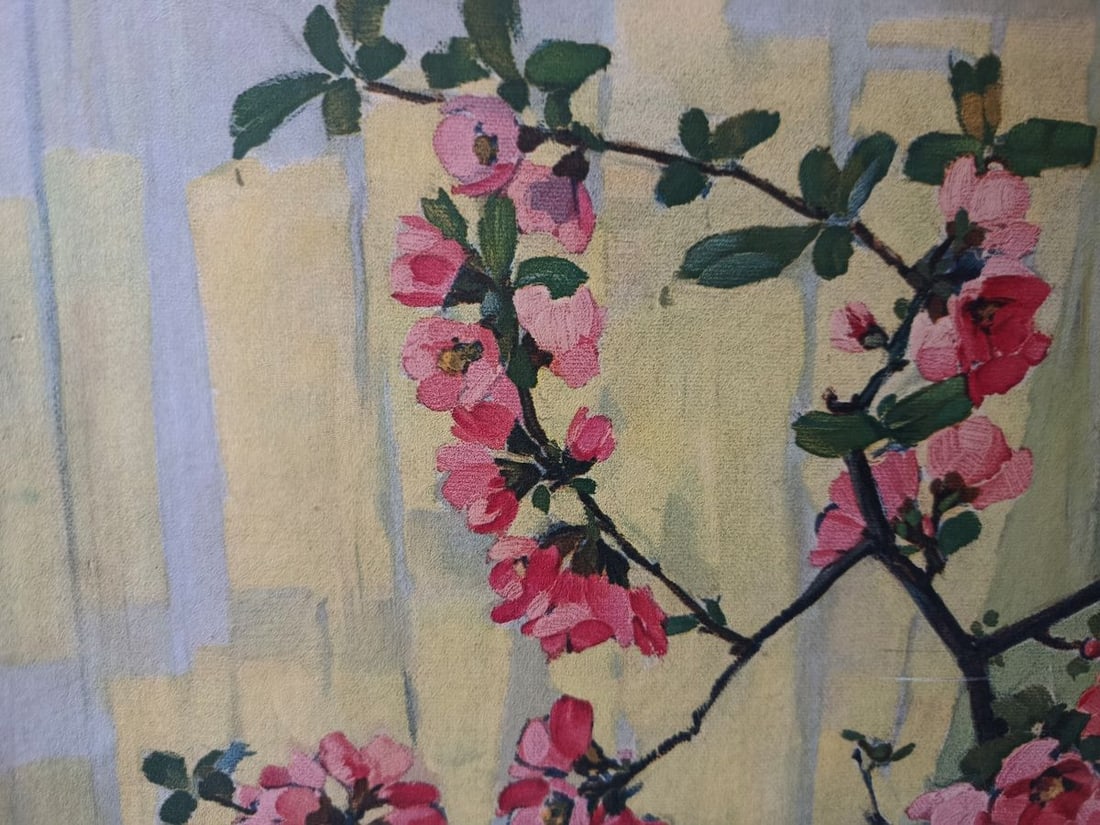 Oil painting Flowering branches in a vase Unknown artist - 2