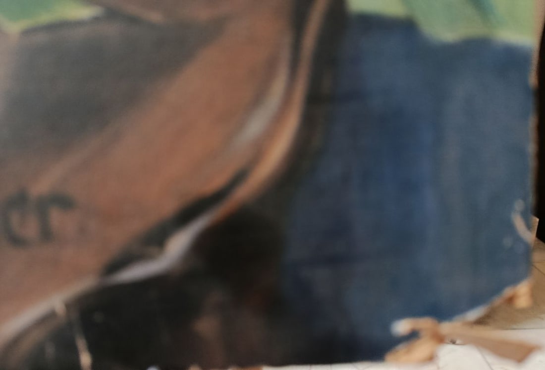 Oil painting Flowering branches in a vase Unknown artist - 8