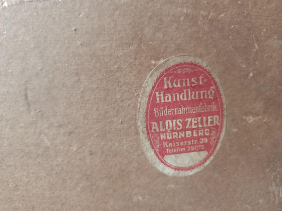 Oil painting Flowering branches in a vase Unknown artist - 9