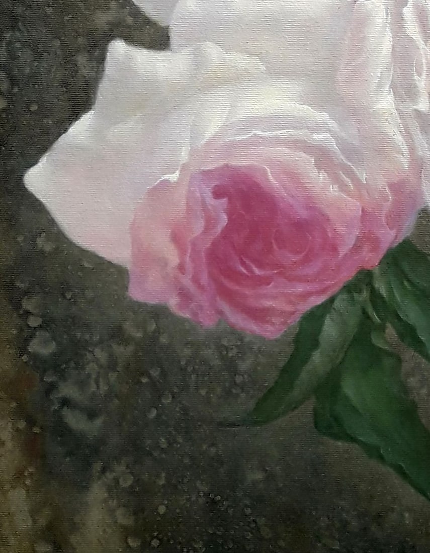 Oil painting Delicate roses Vasily Korkishko - 4