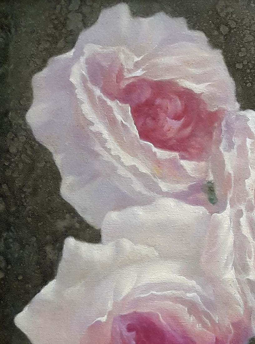 Oil painting Delicate roses Vasily Korkishko - 5