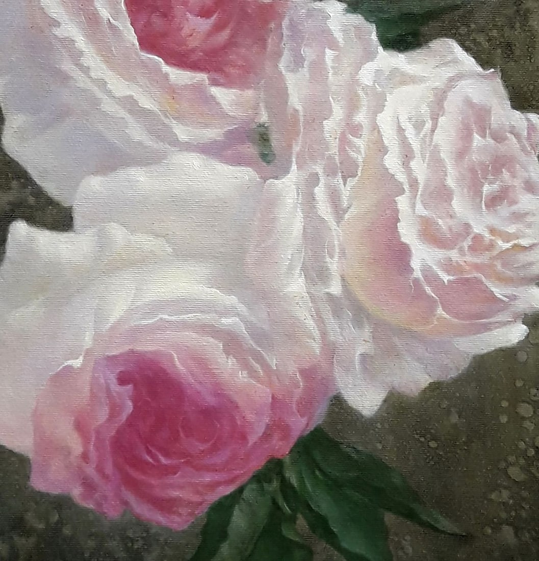 Oil painting Delicate roses Vasily Korkishko - 7