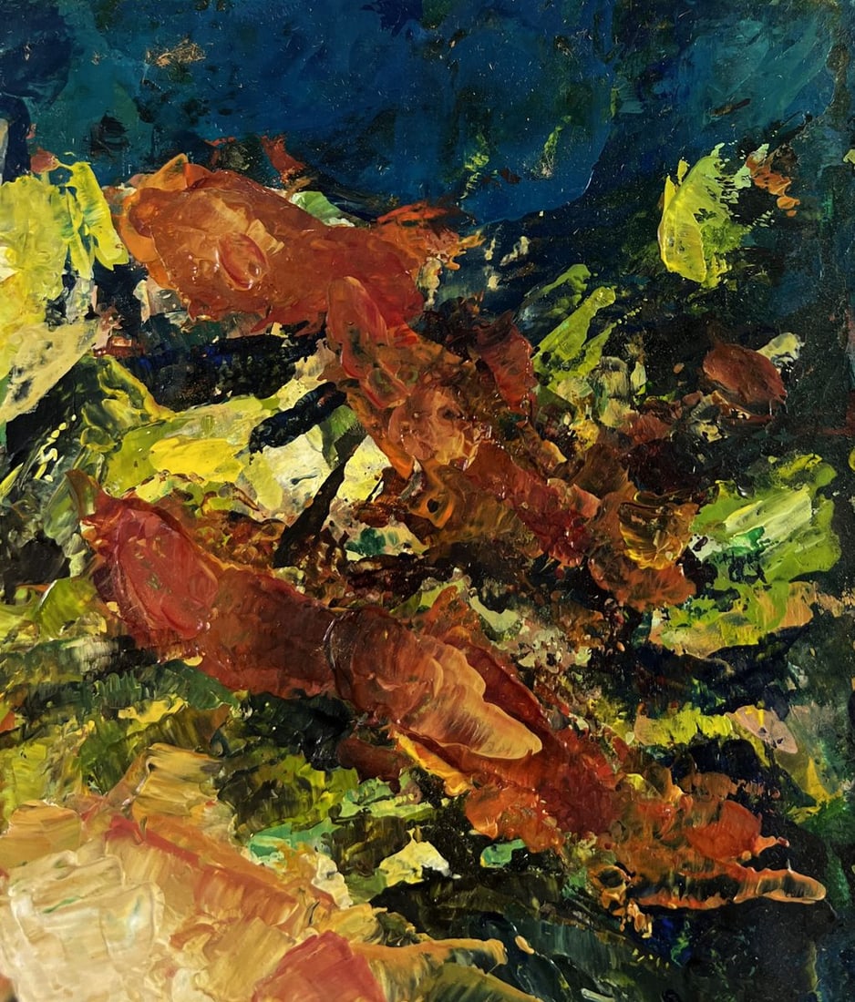 Oil painting A bouquet of flowers on the table Vadim Aksenov - 4