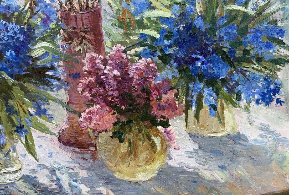 Oil painting Snowdrops Natalia Ivanchenko - 7