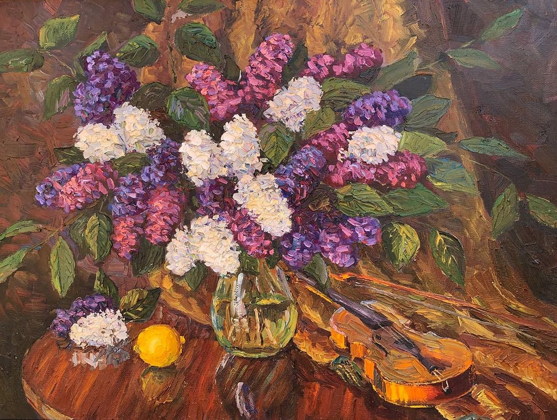 Oil painting Lilac sonnet Sergey Pivtorak - 2